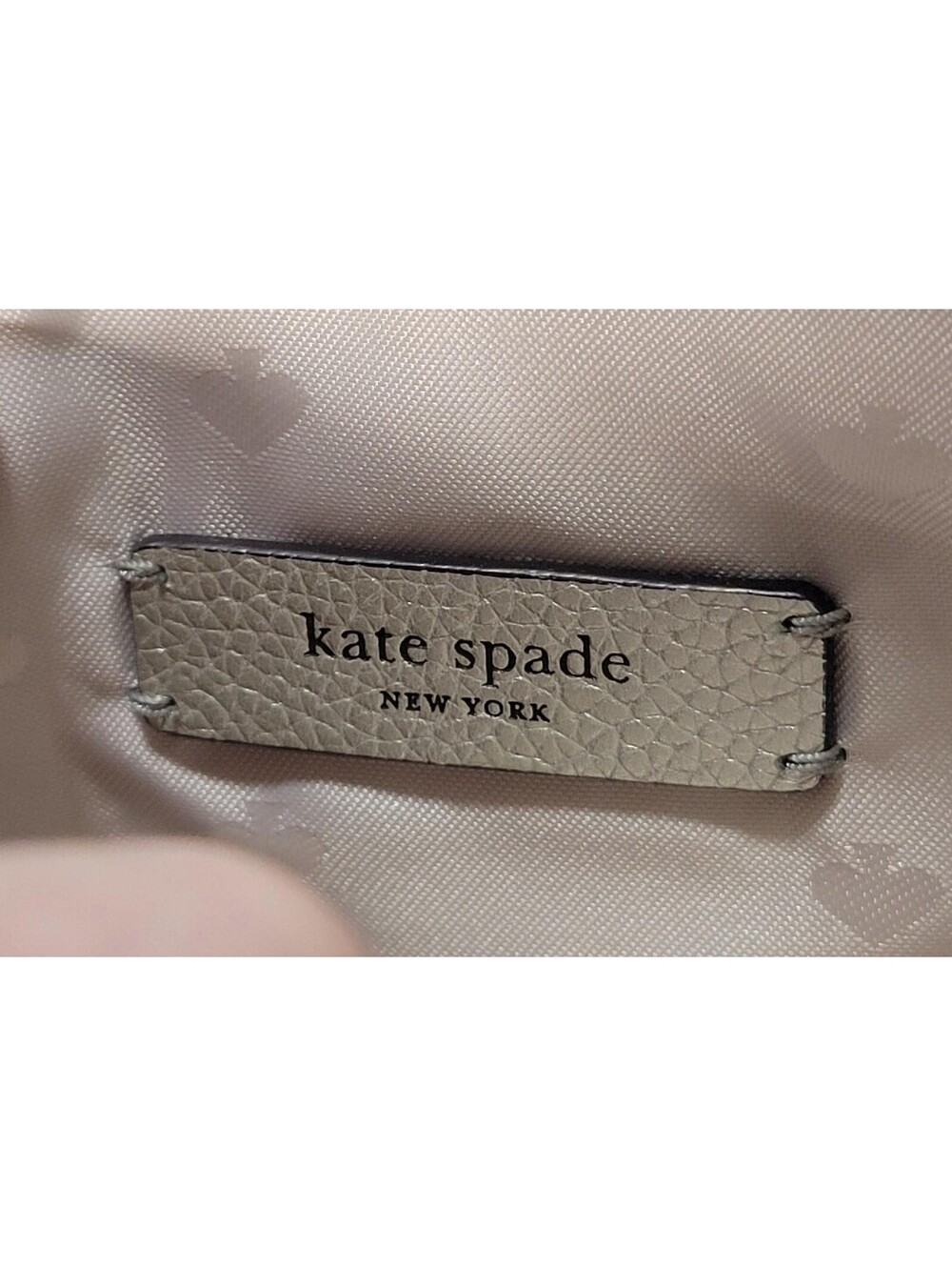 Kate Spade New York Metallic Silver Crossbody Bag Purse Zip Top Closure - Picture 13 of 16
